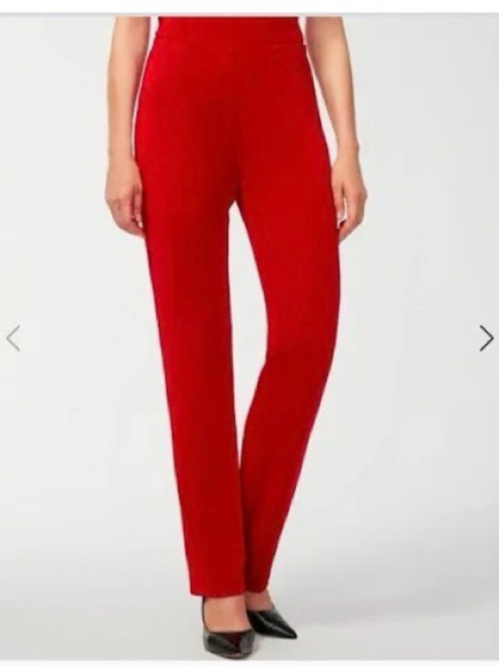 Chico's Bright Red Straight-Leg Women's Pants NWT